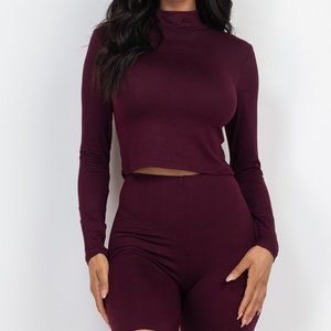 Women's 2 Piece  Set: Top and Biker Shorts